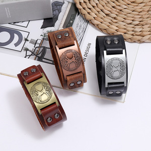 Heidense Sieraden Yggdrasil Amulet Echt Lederen Levensboom Viking Armband Dara Celtic Knoop - Product Image 4