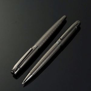 Wholesale Business Gray Metal Ballpoint Pen 0.5mm Black Ink with Custom Personal Logo Printed for Office <b>Gifts</b> & Manufactures - Product Image 3