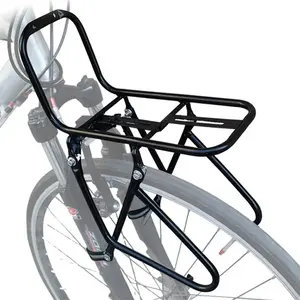 Aço MTB Bicicleta Bicicleta Bagagem Rack Front Bicycle Carrier Panniers Bag Prateleira Acessórios de Ciclismo Carga 30KG