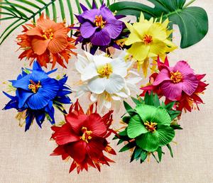 Fiori tropicali tatuaggio fermagli per capelli stelo hawaiano EVA Egg Island Party posticci decorativi donna ornamenti floreali quotidiani - Product Image 6