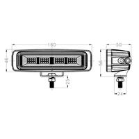 Feu de conduite universel 6 ''pour VTT, JEEP 48W Rectangle Trcuks Auto Phare 9V 32V Led Driving Work Lamp