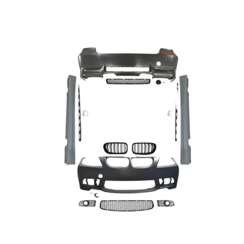 Bimmor corpo kit kits para BMW E90 LCI 2009 2011 atualizado modificado para E90 M3 Plástico Partes do corpo frente pára-choques traseiro saia lateral