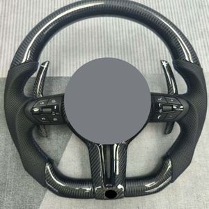 Volant de voiture sport en fibre de carbone pour BMW F10 à G30 X5 X5m E70 X6 E90 F30 E92 E93 E89 Z4 E81 E82 E87 E88 avec commande au volant - Product Image 4