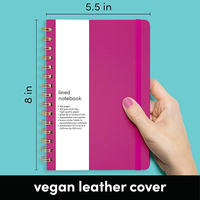 Carnet de planification quotidienne personnalisé en gros, journal à couverture rigide A5, logo personnalisé, carnet à spirale non daté 2026, planificateur mensuel