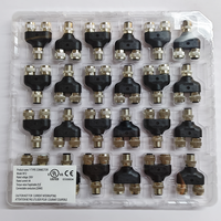 Connecteur de câble de capteur étanche à visser M12 à 4 broches en cuivre IP68 pour l'automobile