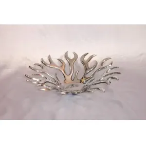 L'assiette de service de fruits en forme de feuille écologique de qualité supérieure ajoute une inspiration naturelle à un cadre de table élégant - Product Image 2