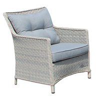 Großhandel Luxus Rattan Wicker Gartenmöbel Set für Hotel Villa Innenhof und Park Freizeit Stil Outdoor-Sofas