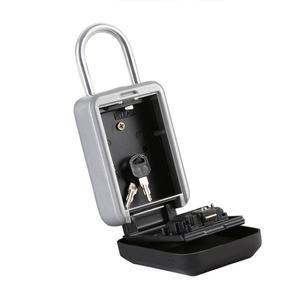 Coffre-fort en alliage d'aluminium noir, Portable, de grande capacité, étanche, anti-poussière, boîte de rangement de <span class=keywords><strong>clés</strong></span> avec poignée, coffre-fort - Product Image 3