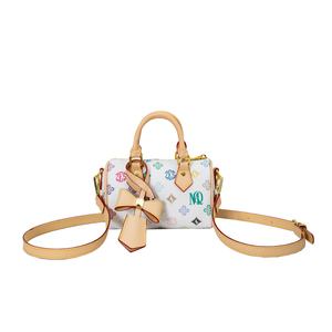 Venta al por mayor <span class=keywords><strong>bolsos</strong></span> de diseñador de lujo de las mujeres Casual Boston portátil almohada bolsa cremallera geométrico versátil temperamento personalizado - Product Image 6