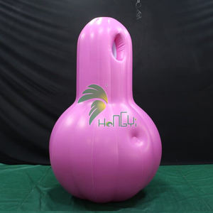 Hongyi Bonhomme de neige gonflable costume <span class=keywords><strong>latex</strong></span> rose vêtements gonflables avec sph - Product Image 6