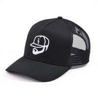 Gorras de Béisbol Personalizadas con Logotipo Bordado, 5 Paneles, Color Gris para Hombre, Gorras Trucker de Malla