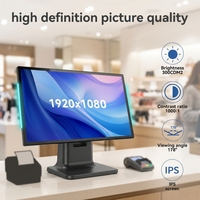 Terminal Punto de Venta Android con Pantalla Táctil de 15.6 Pulgadas, Precio Económico, Todo en Uno, Caja Registradora, Tableta, Sistemas POS para Minoristas
