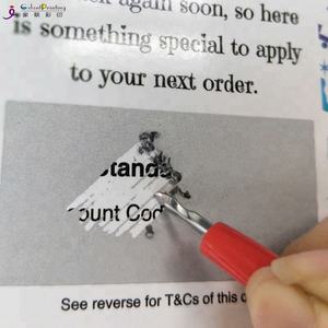 Vàng người chiến thắng jackpot Xổ Số thẻ cào kích thước tùy chỉnh logo mẫu in kỹ thuật số tùy chỉnh Xổ Số vé - Product Image 2