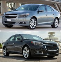 Ensemble de phares projecteurs H11 à boîtier noir pour Chevrolet Malibu LT LS, paire de lampes de conduite avant, 3000 lm, 3000 K, 12 V, 2013-2015