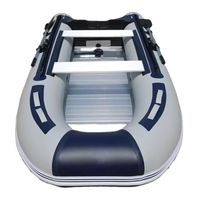 Bateau pneumatique en PVC avec plancher en aluminium épaissi, bateau de pêche gonflable, kayak pliable, bateau rapide