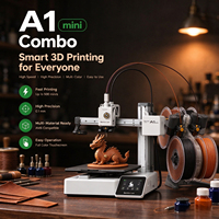 Nouvelle imprimante 3D fermée haute vitesse Bamboo Lab A1mini avec Hotend et contrôle de chambre active pour l'impression multi-matériaux