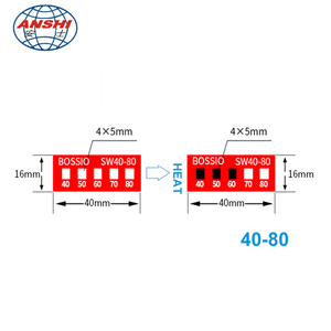 Kırmızı gösterge sıcaklığa duyarlı etiketlere sahip hızlı okuma 37-65C 99-149F sıcaklık ölçüm şeritleri - Product Image 6