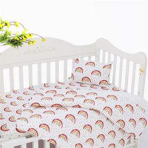 Wholesale Luxury <strong>Rainbow</strong> High Quality Comfortable Babi Crib Suit Soft Lightweight Snuggle Easeful Winter Baby <strong>Cot</strong> <strong>Bedding</strong> Set - Product Image 6