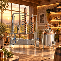 Towin 500L – Équipement de Distillation Électrique en Acier Inoxydable avec Chaudière à Double Colonne de Cuivre et Plaque à Bulles, Qualité Supérieure, Vente Directe Usine