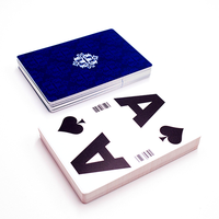 Cartes à jouer de haute qualité certifiées EN71 pour club de poker avec code-barres, logo personnalisé et taille sur mesure