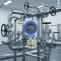 Medidor de Flujo Ovalado Inalámbrico de Alta Presión Clouds, 4G NB-IoT LoRa, Medidor de Flujo de Aceite Hidráulico Digital para Maquinaria Industrial