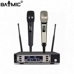Système de microphone sans fil universel professionnel à double canal AOSHEN pour karaoké, enregistrement, système de microphone sans fil - Product Image 4