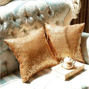 Glitter <strong>Sequins</strong> <strong>Cushion</strong> Cover Solid Color Throw Pillow Case Cafe Home Decor Covers Decorative Wholesale Bulk Customized 45x45 - Product Image 4