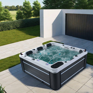 Jacuzzi Exterior de Lujo para 5 Personas, Acrílico Blanco, con Reproductor de DVD, 2m, Independiente, con Función de Masaje para Jardín - Product Image 4