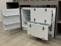 Réfrigérateur sans givre intégré ForNoise, petit réfrigérateur en plastique, dissipation, affichage de la température de l'ordinateur, réfrigérateur à tiroir