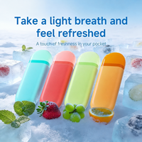 Inhalateur Nasal Rafraîchissant à l'Essence Naturelle de Menthe Poivrée, Inhalateur Oral à la Menthe Fruitée, Inhalateur Énergisant