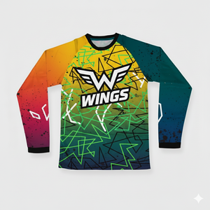 Jersey sepak bola cetakan Transfer sublimasi kustom pakaian jalanan anak muda bermotif DTG Jersey sepak bola lengan panjang untuk pria - Product Image 4