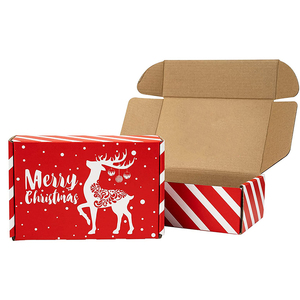 Wholesale Merry Christmas gift Box shipping Box care Package gift Wrapping gift Card mailer deployment holiday packaging