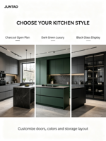 Lemari Dapur & Pintu Lemari Kayu Solid Oak Modern Buatan Khusus Kustomisasi Seluruh Rumah Lemari Dasar