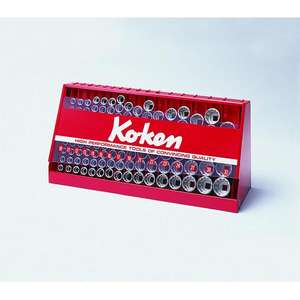 KOKEN - S4240A-05 1/2 ''Présentoir polygonal pouce jeu de douilles-EAN 4991644218677 RATCHET AND SOCKET SETS 1/2" - Product Image 1