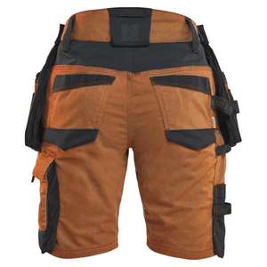 BLAKLADER - 717511494099C44 Pantalones cortos artesanos para mujer en dos sentidos elásticos Rust/Black - EAN 7330509957455 PANTALÓN DE TRABAJO PANTALONES CORTOS DE TRABAJO - Product Image 3