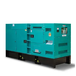 By Vlais power of 48kW 60kVA 220V 380V 50Hz 3 phase Silent diesel generator set for office use with brushless alternator