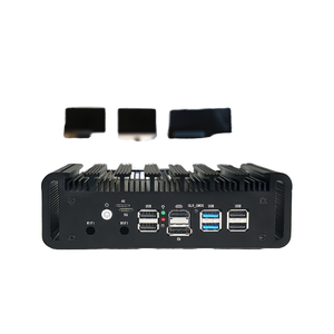 N2840 mạng kép không quạt PC <span class=keywords><strong>Dual</strong></span> RS485/232 cổng nối tiếp 6 * B Win10 Linux mini máy tính công nghiệp giá rẻ điện năng thấp AU CN - Product Image 1