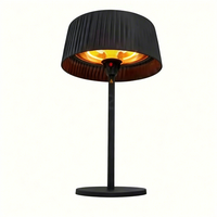 Chauffage électrique halogène de bureau moderne 1500W, boîtier en aluminium et fer, pour terrasse, café, bar, bureau, chambre