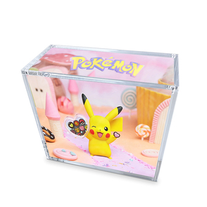 Mới nhất tùy chỉnh TCG etb <span class=keywords><strong>Acrylic</strong></span> trường hợp vuông <span class=keywords><strong>Acrylic</strong></span> Hộp Quà Tặng rõ ràng đồ chơi hiển thị hộp với nam châm Nắp - Product Image 2