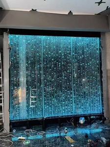Fontaine à miroir personnalisée Décoration intérieure Maison Lumières LED Décoration extérieure <span class=keywords><strong>Jardin</strong></span> Cour Cascade <span class=keywords><strong>en</strong></span> acier inoxydable - Product Image 5