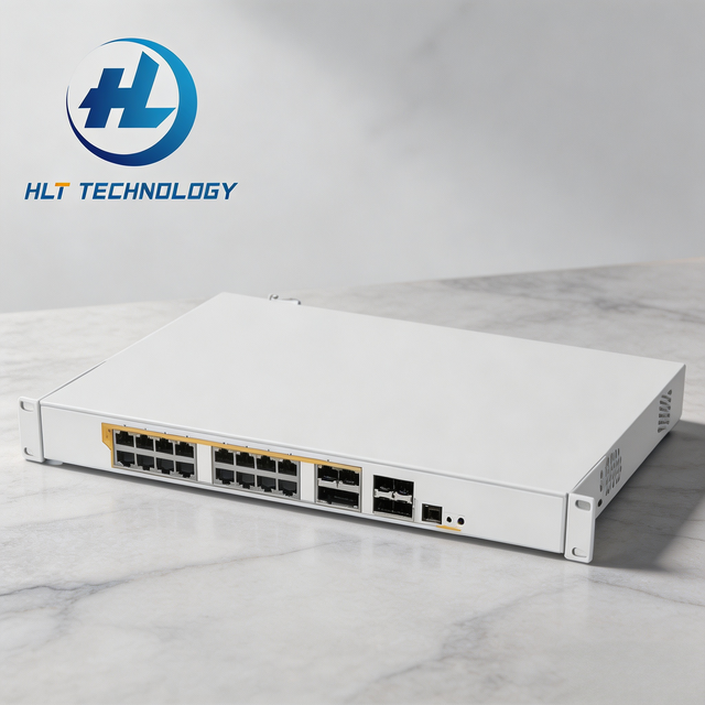 CRS328-24P-4S+RM Managed 24-Port Gigabit PoE Network Switch with 4x10G SFP+ Uplinks 450W Power Budget Layer 3 Performance Switch