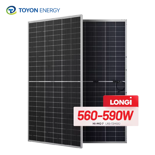 Longi Solar Power Station 585W 590W 595W Paneles Solares Para Casa for House