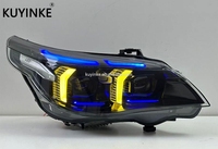 Pièces automobiles KUYINKE pour BMW Série 5 E60 2003-2010, phare avant de style yeux de serpent, design LED