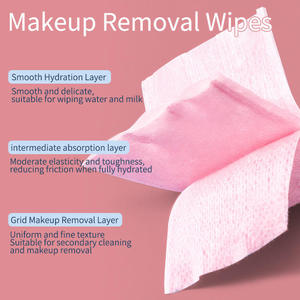 LMLTOP UUKKG 120 pièces 100 pièces Tampons de <span class=keywords><strong>coton</strong></span> cosmétiques carrés colorés pour sandwichs, démaquillant, 3 couches, tampons de <span class=keywords><strong>coton</strong></span> absorbants U10-U12 - Product Image 2