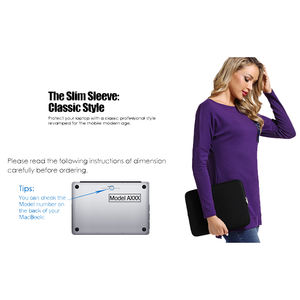 BSCI, venta al por mayor, anticaída y resistente al desgaste, funda para portátil, forro protector para <span class=keywords><strong>MacBook</strong></span> de 13 pulgadas, hecho de cuero, Neopreno, PU - Product Image 5