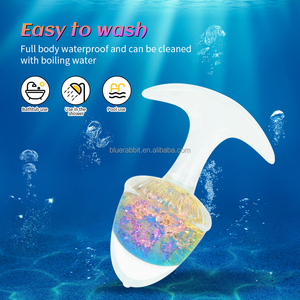 Silikon kristal Anal fişler toptan köpüklü Anal dildo cam boncuk Inidse fantezi seks oyuncakları ile - Product Image 5