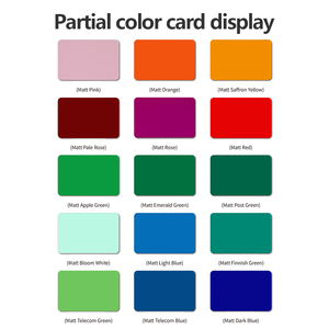 Màu rắn chống tĩnh nhôm Composite alucobond thiết kế hiện đại chống cháy ACM <span class=keywords><strong>ACP</strong></span> tường ốp - Product Image 4