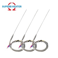 Sonde longue sonde en acier inoxydable flexible pliable de haute qualité personnalisée capteur de température à thermocouple de type K E J