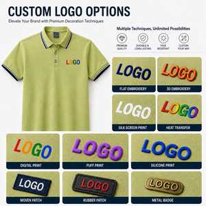 Camiseta Polo Personalizada para Hombre, 100% Poliéster, 200GSM, Tejido Piqué Suave y Cómodo, Transpirable, Diseño con Ribetes, Corte Clásico, Deportiva - Product Image 2