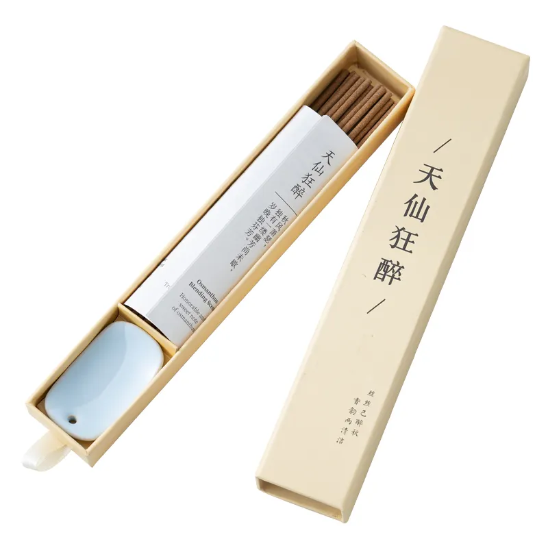 Japanese Style Christmas Incense Sticks Gift Set Natural Osmanthus Oud Sandalwood Blended Scent Custom Incense & Incense Holders